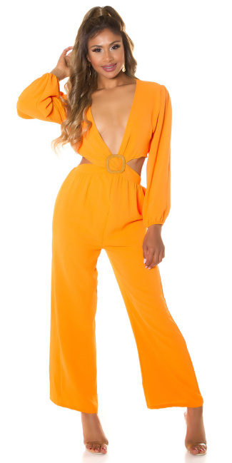 Summer Overall with cut outs Orange